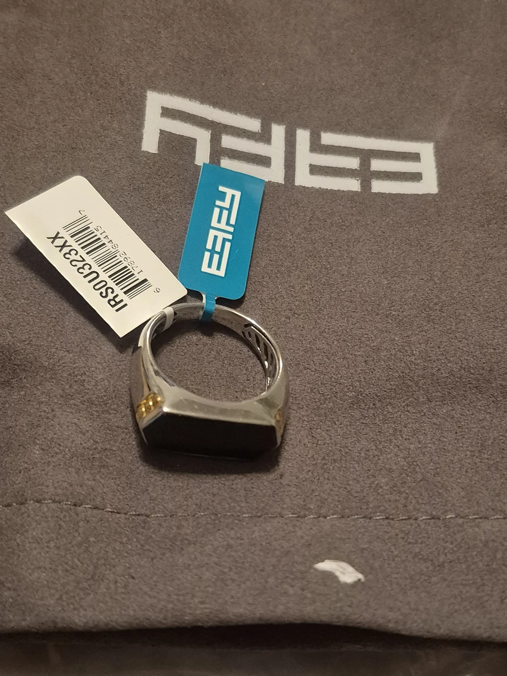 Smooth Onyx Ring